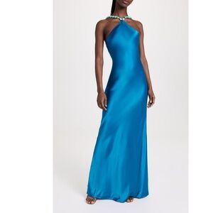 STAUD CADENCE DRESS ISLAND BLUE US 8